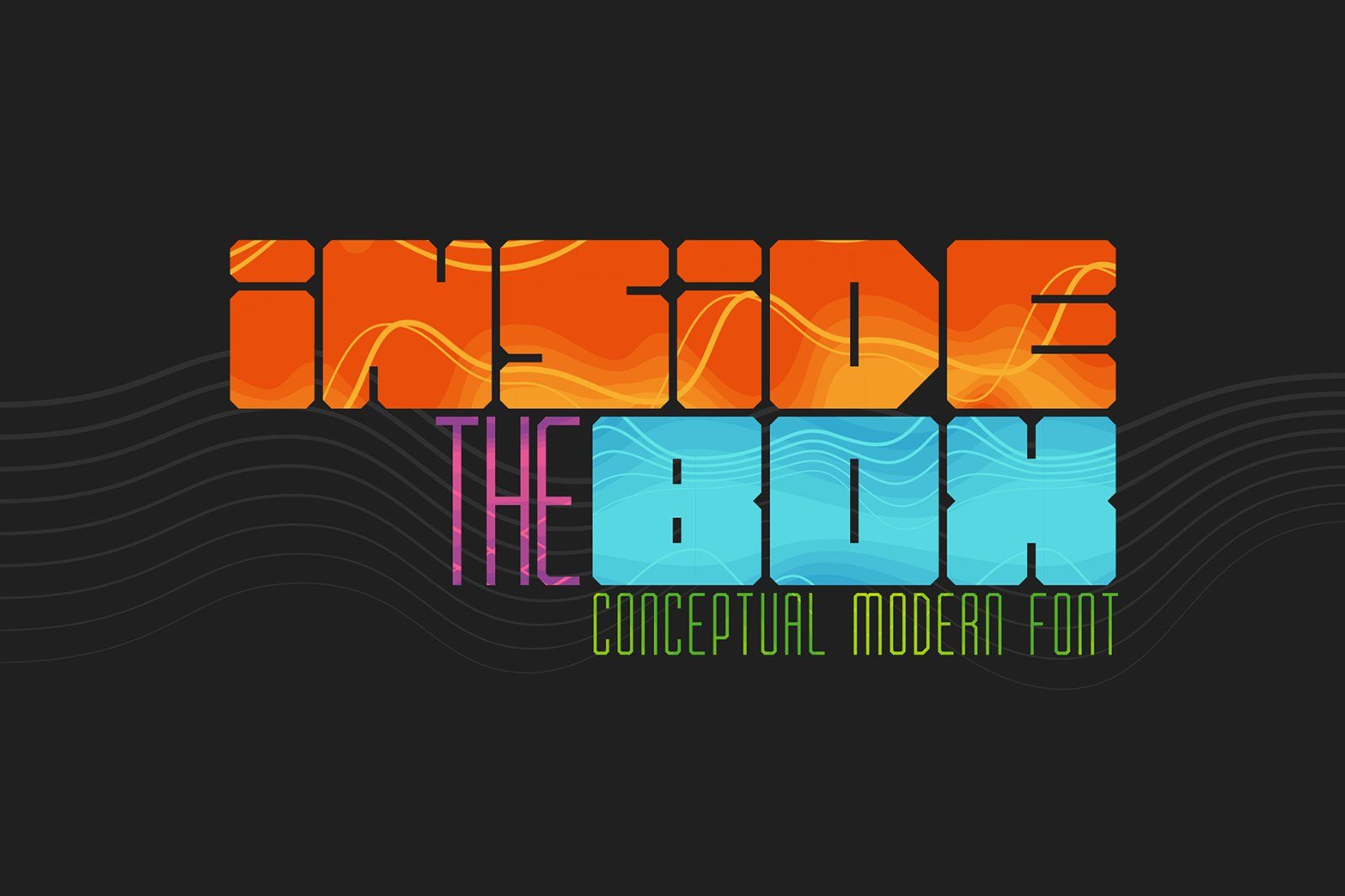 Inside the Box Font and Patterns — image 1