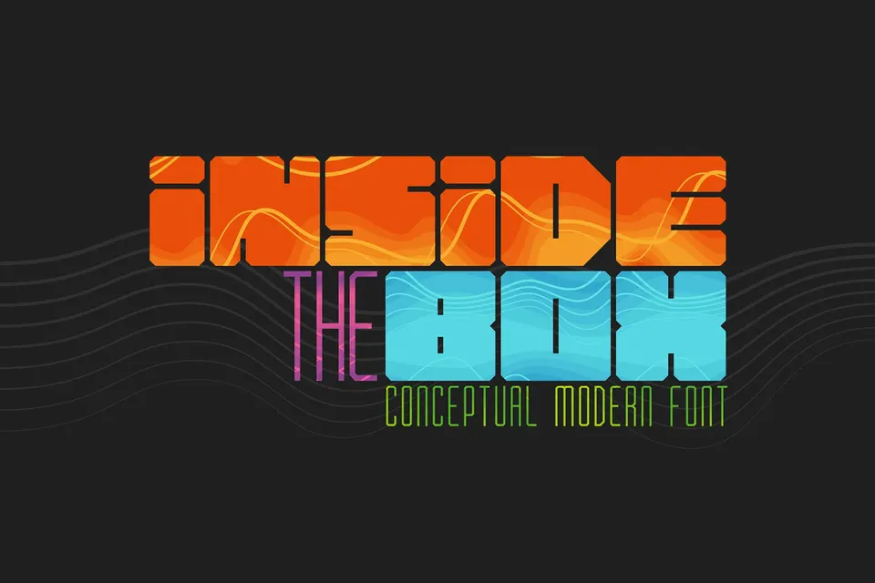 Inside the Box Font and Patterns