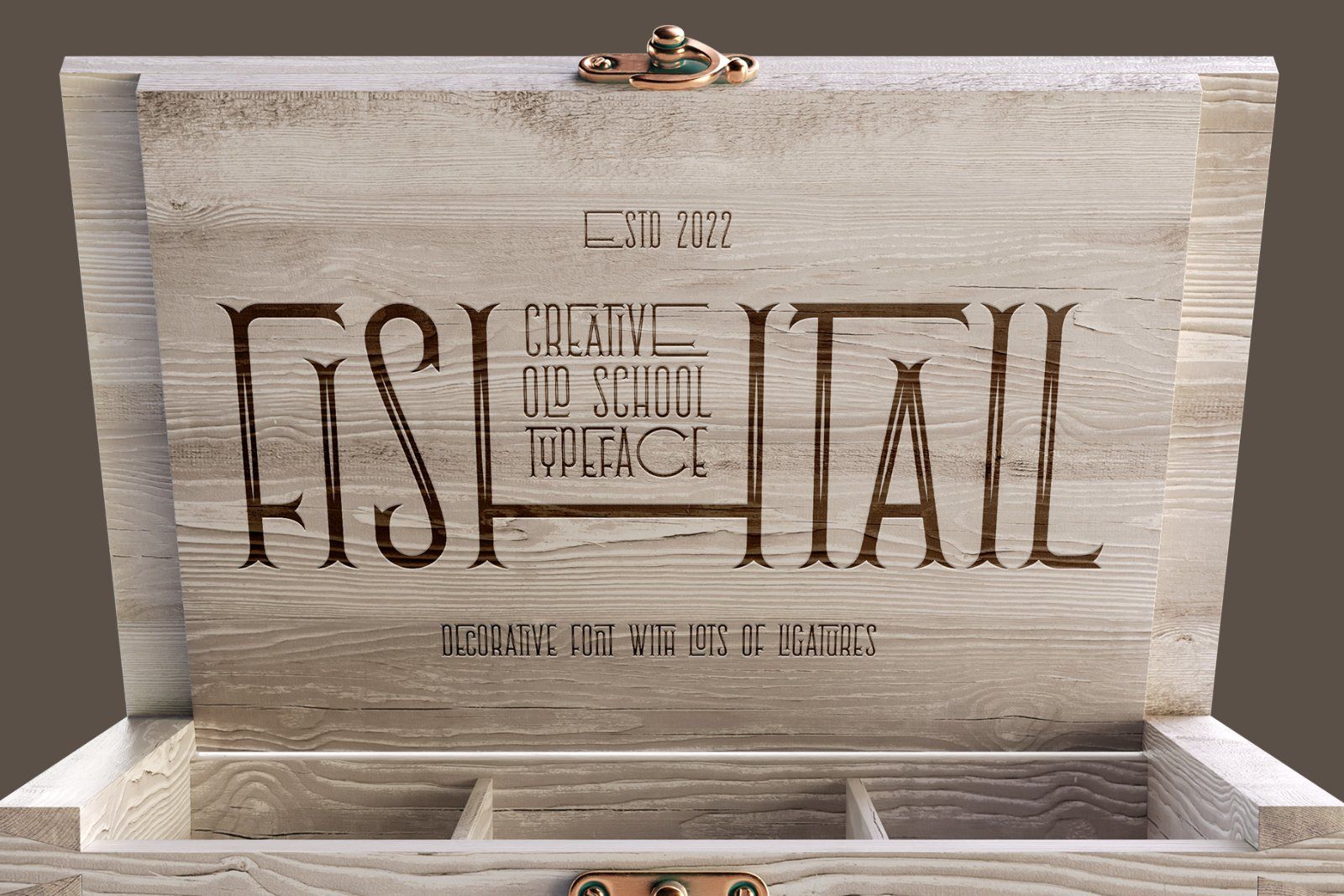 Fishtail font and mockup — image 1