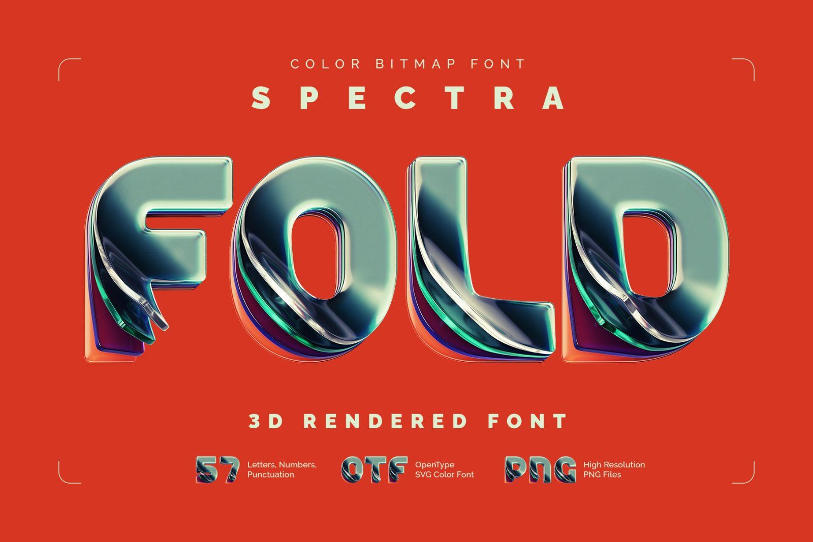 Spectra Fold - Color Bitmap Font — image 1
