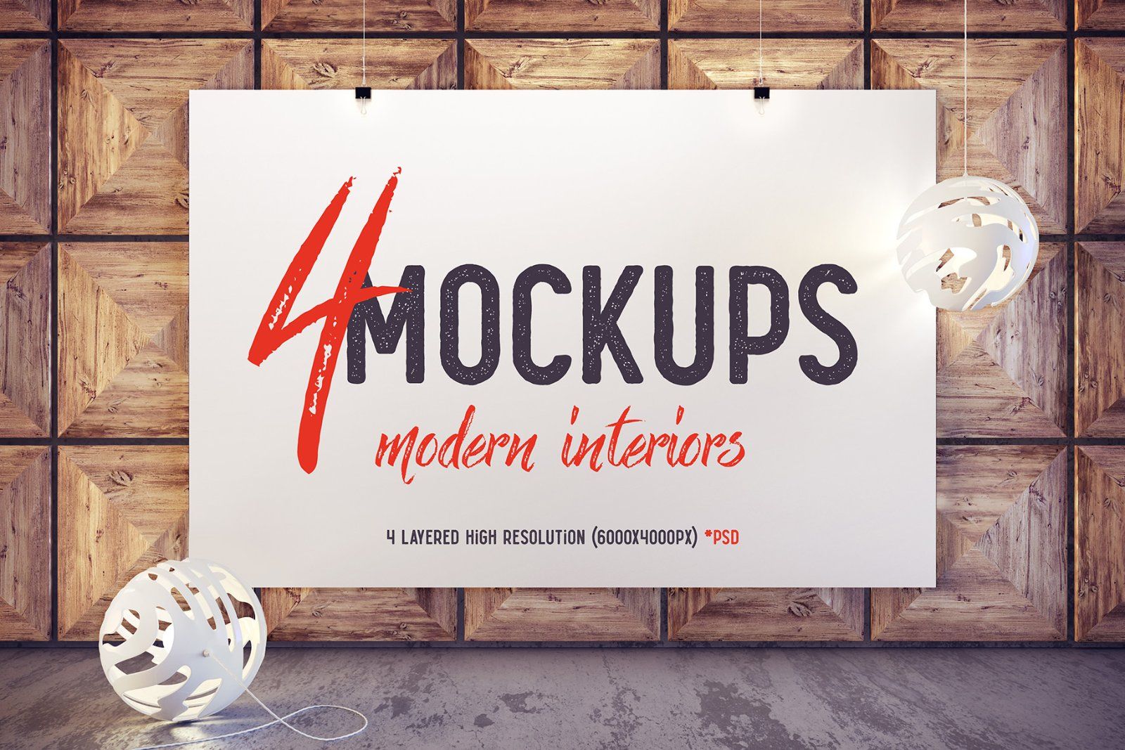 4 Mockups Modern Interiors — image 1