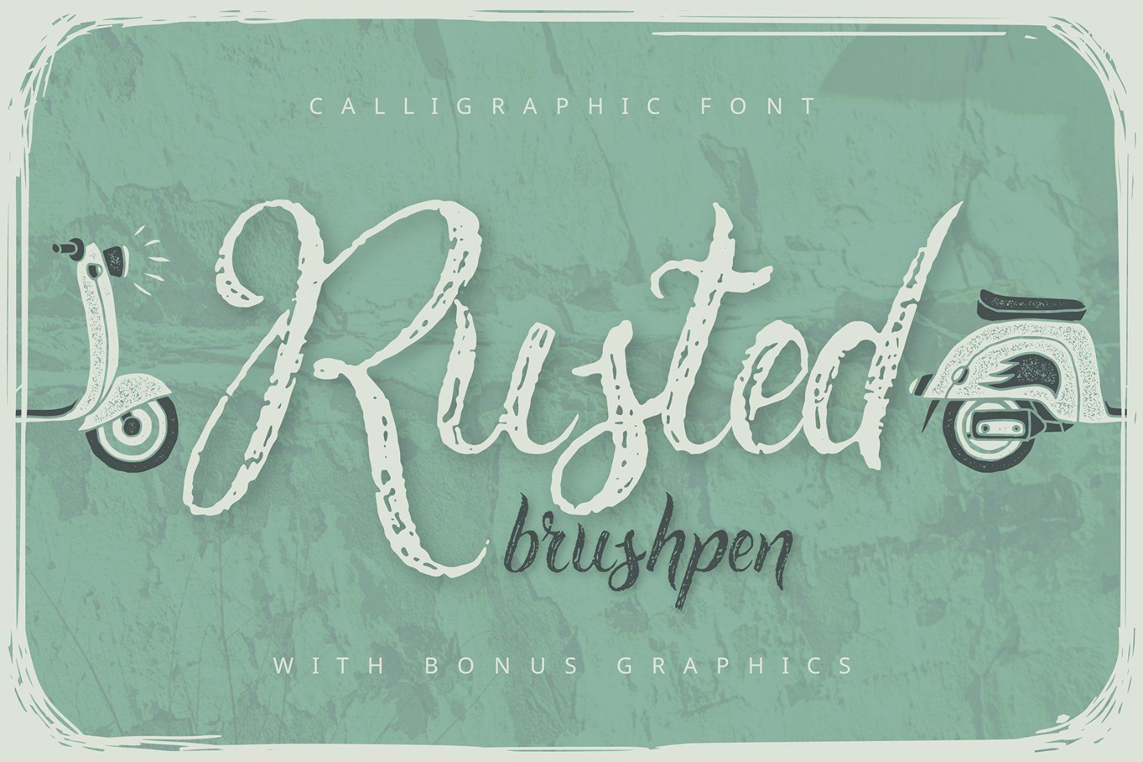 Rusted Brushpen Script with Bonus — image 1