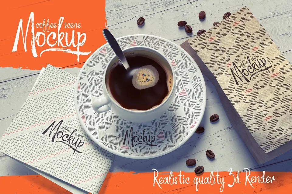 Coffee Scene Mockup