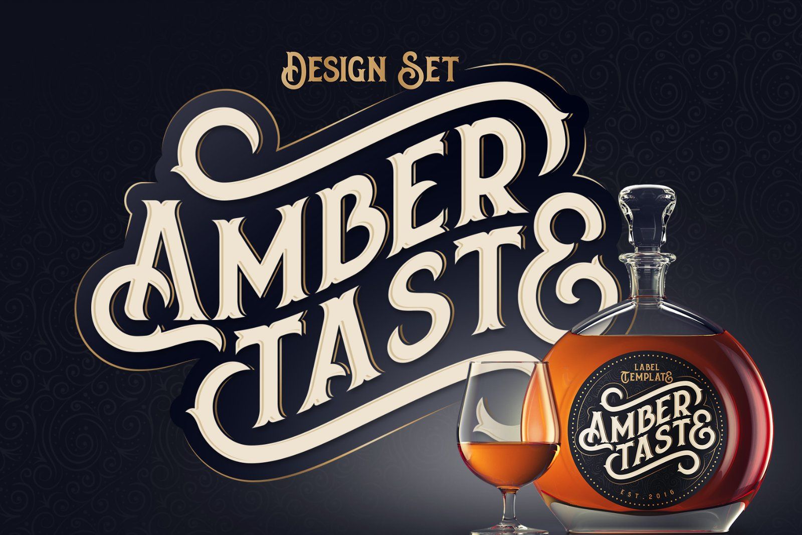 Amber Taste Font, Label, Mockup! — image 1
