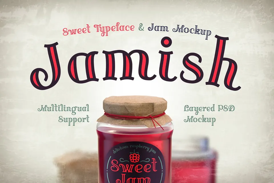 Jamish Font and Mockup