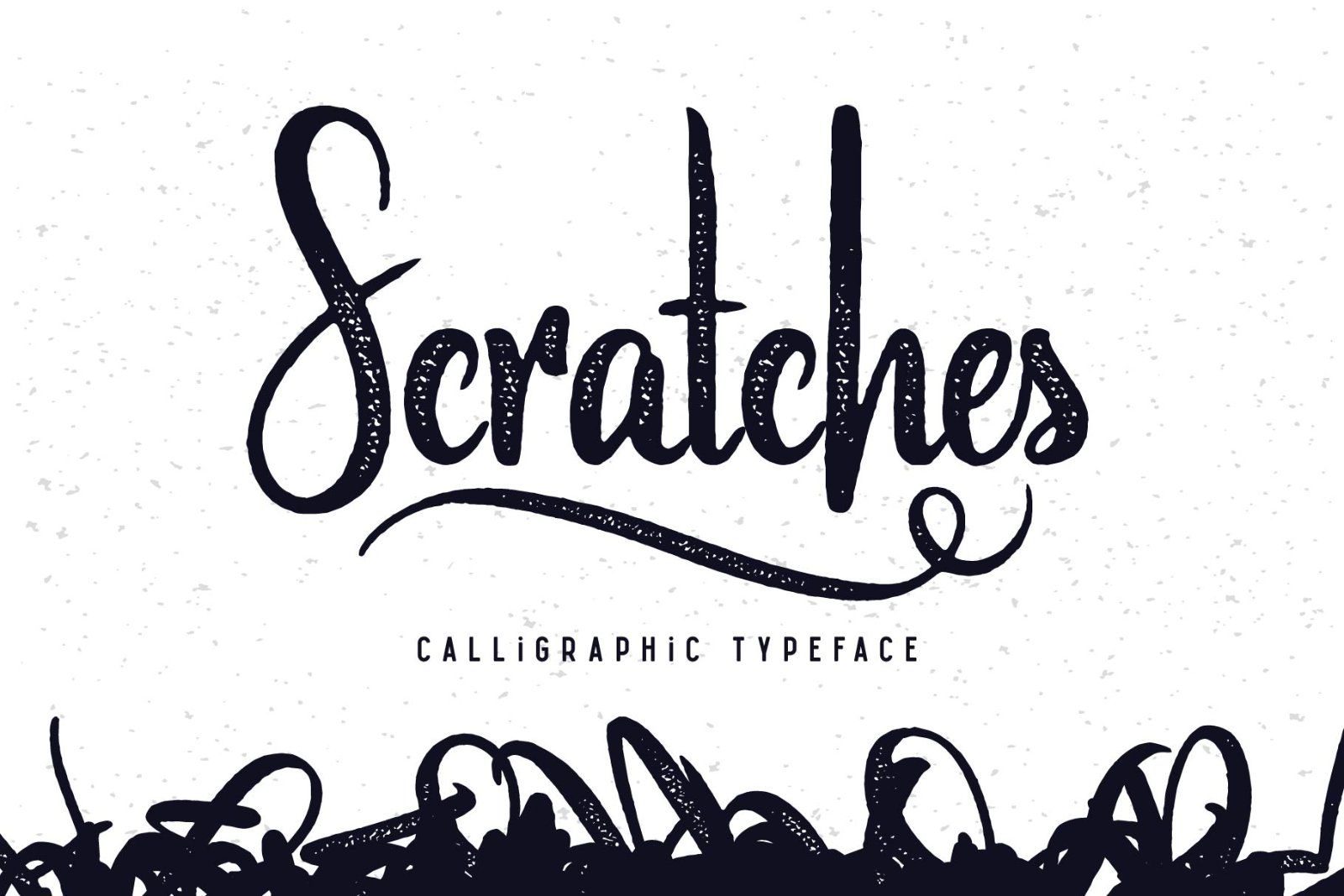 Scratches calligraphic font — image 1