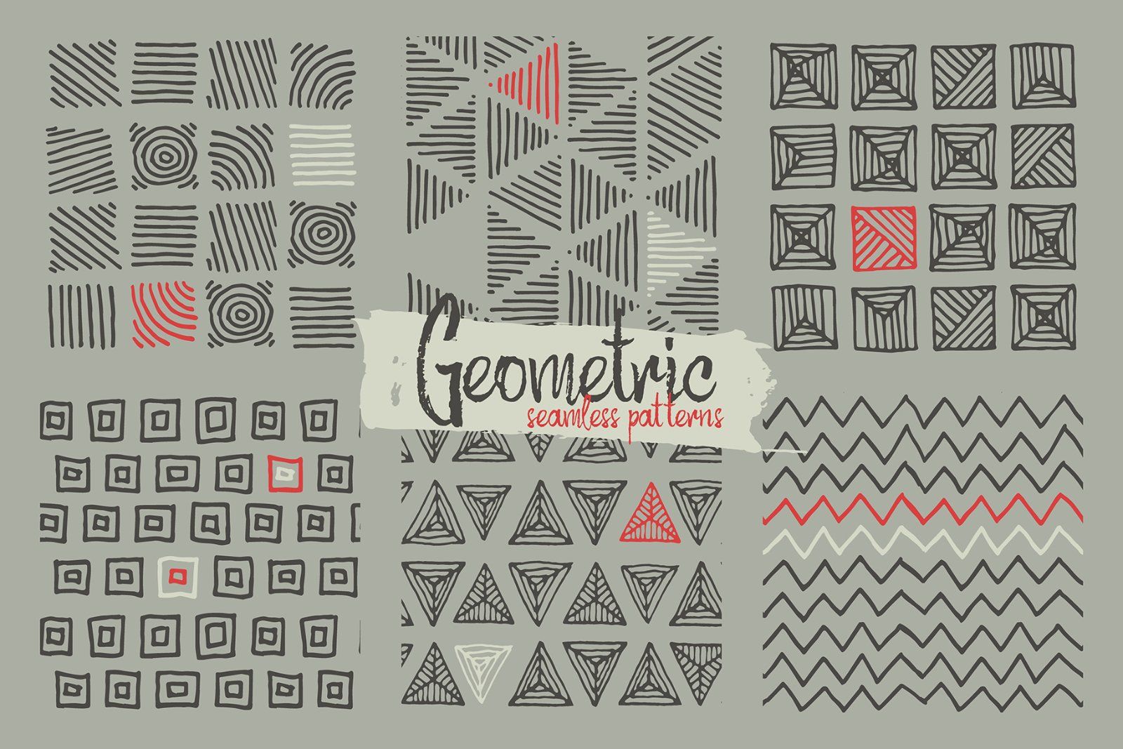 24 Hand Drawn Patterns — image 2