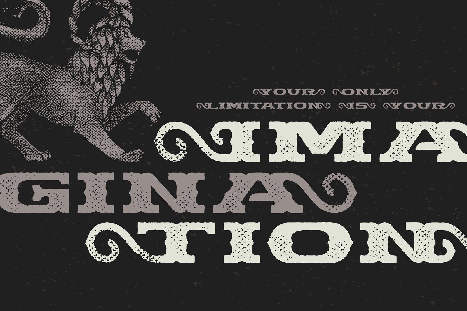 Chimera Tail Font and illustration — image 2