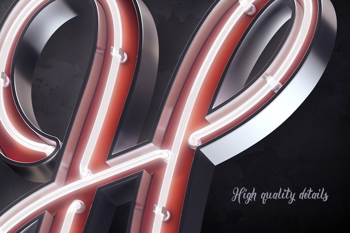 Bright calligraphy PSD Font — image 2