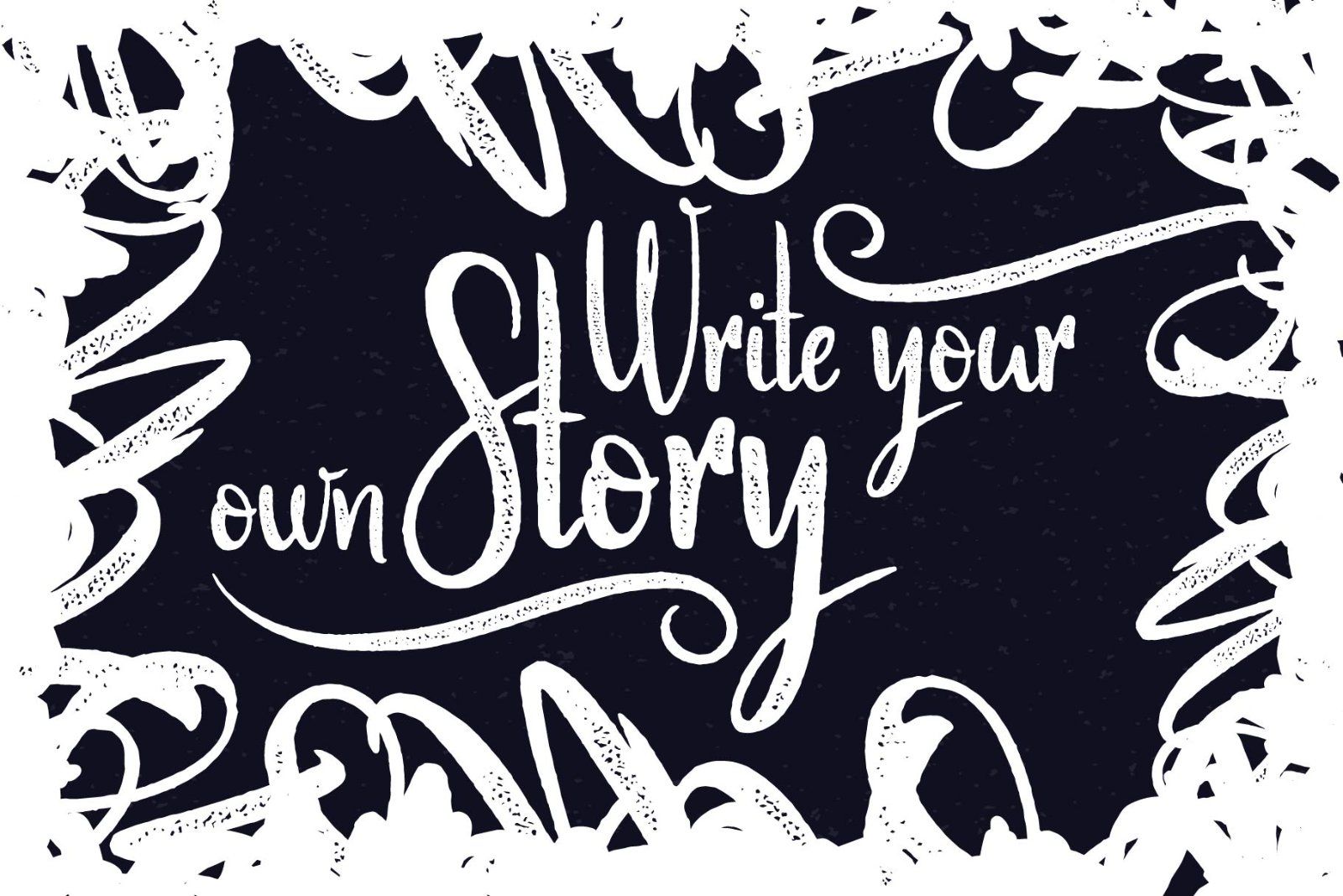 Scratches calligraphic font — image 2