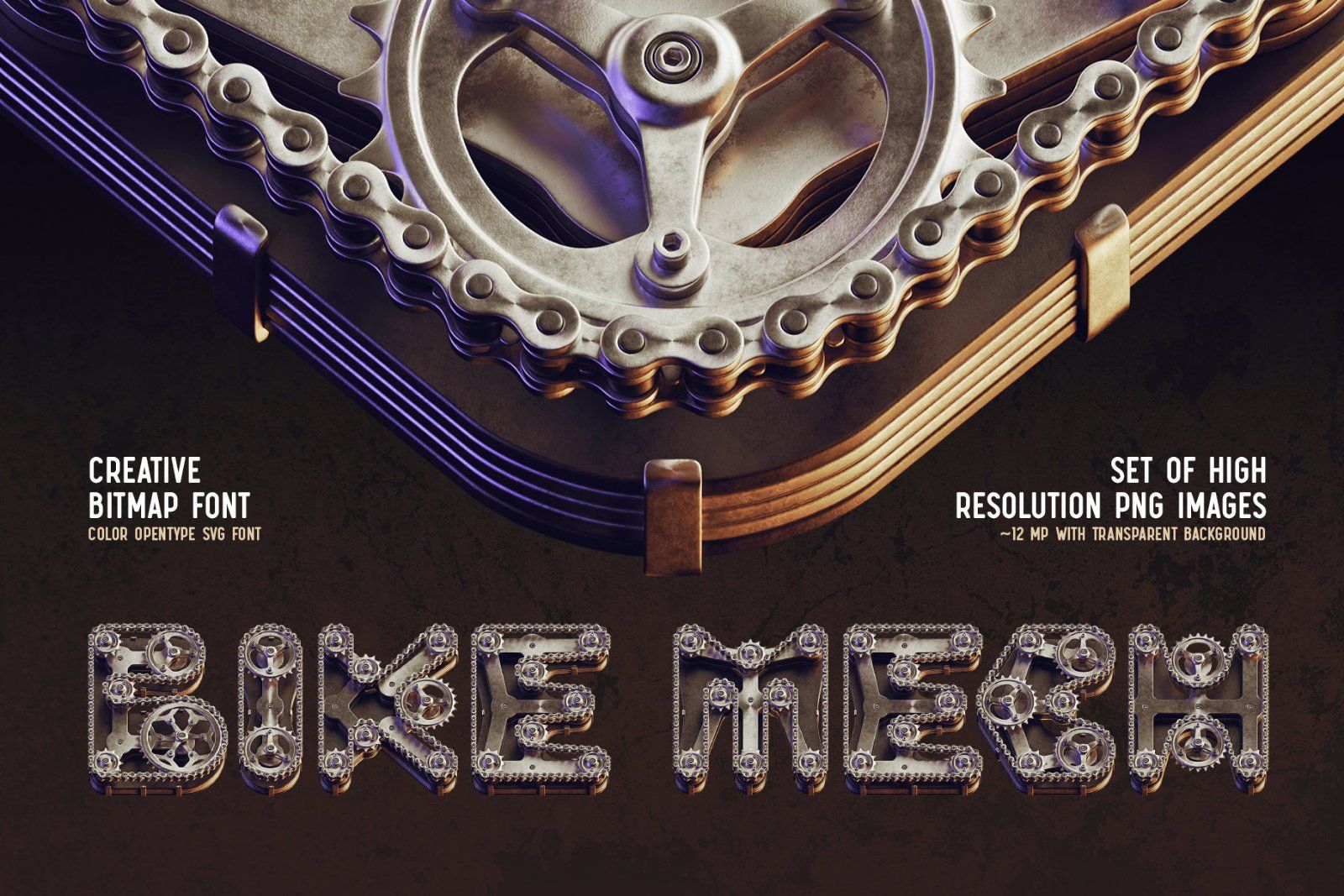 Bike Mech - Color Bitmap Font — image 2