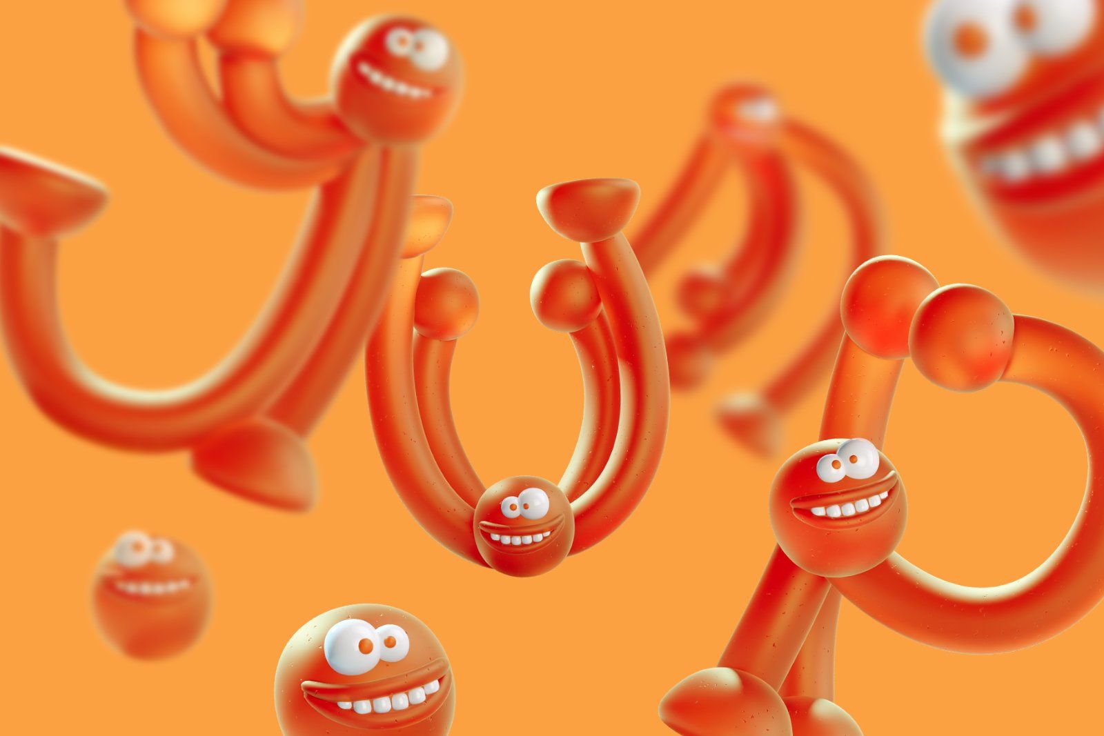 Orange Humans - Color Font — image 2