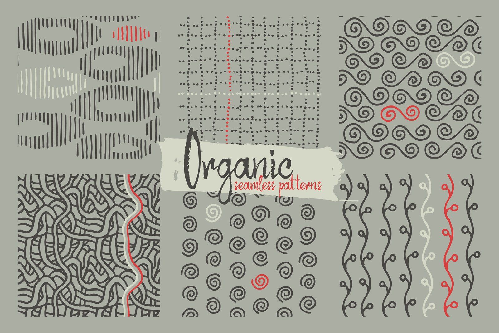 24 Hand Drawn Patterns — image 3