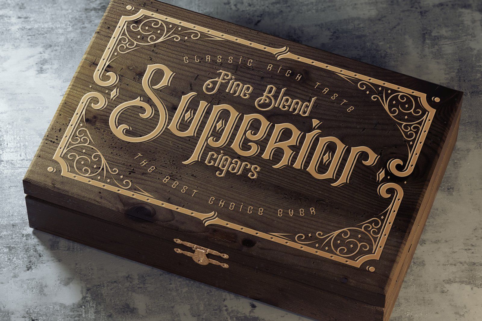 Tobacco Box Font, Mockups, Template! — image 3