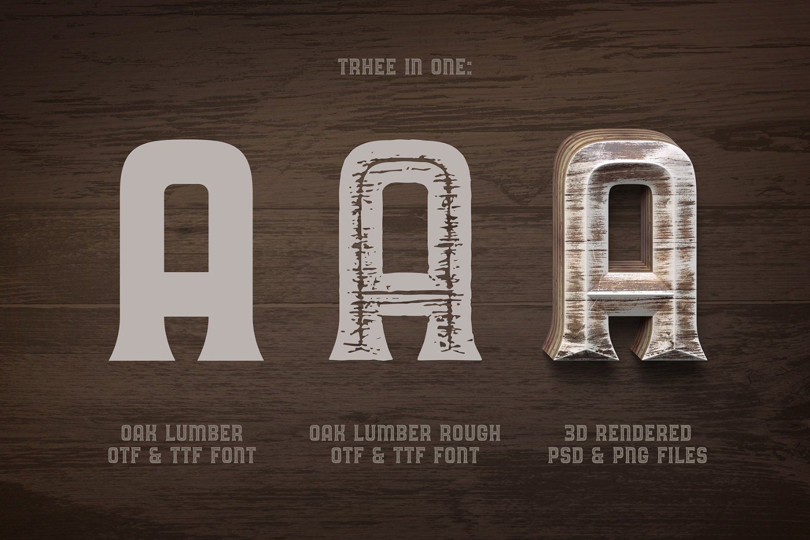 Oak Lumber Font — image 3