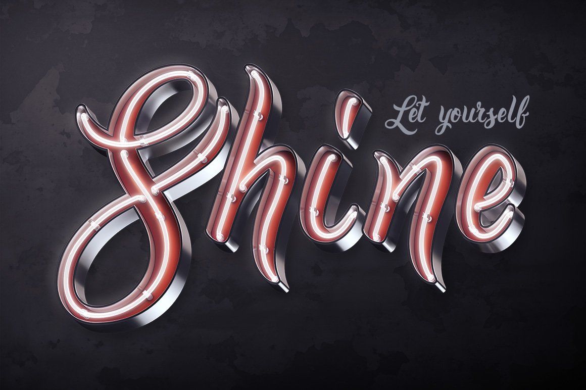 Bright calligraphy PSD Font — image 3
