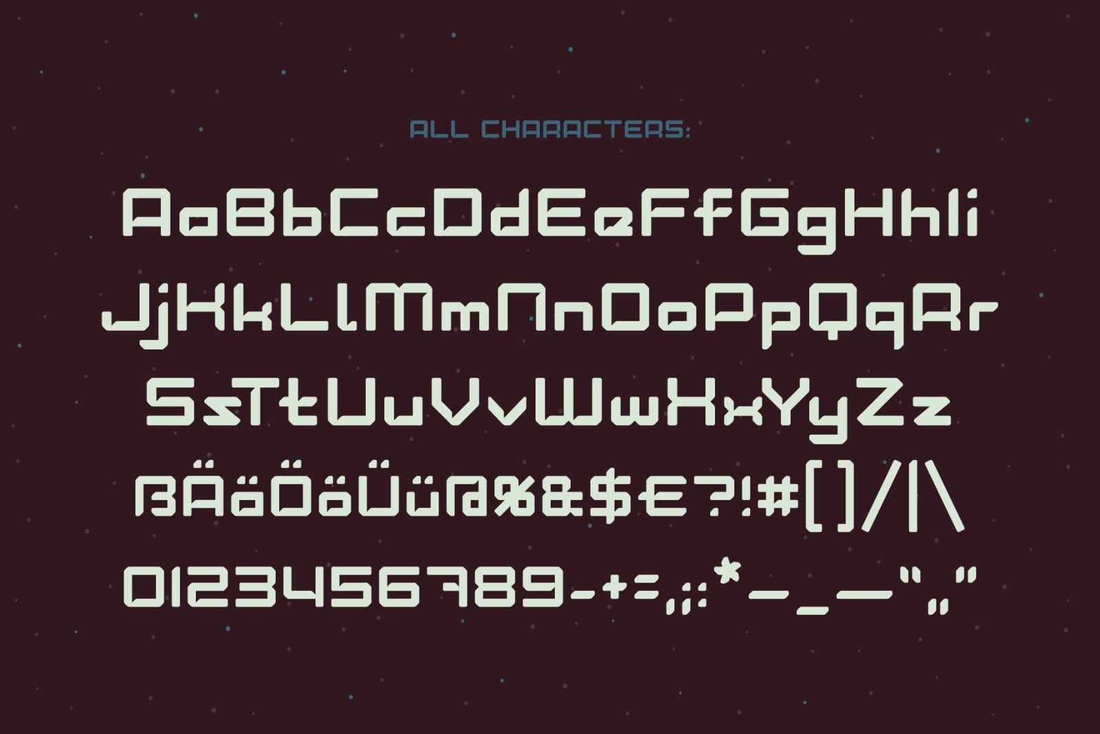 Lost in space. Futuristic typeface — image 3