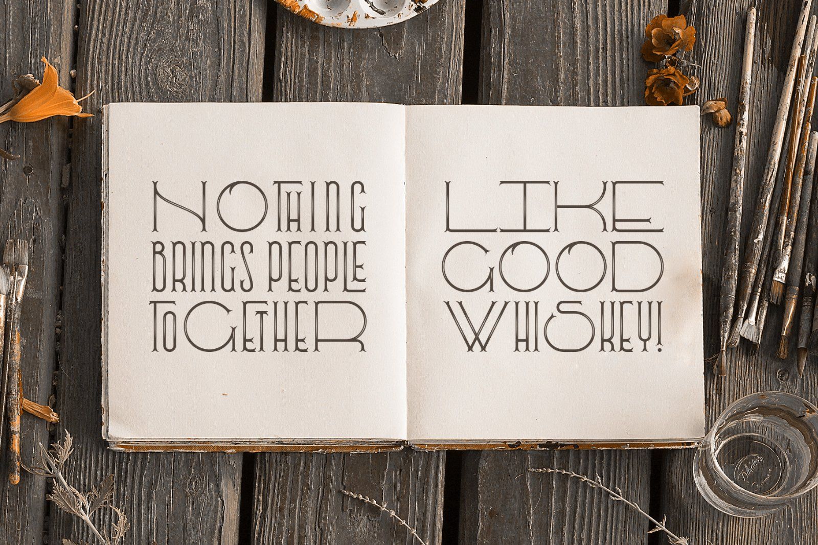 Fishtail font and mockup — image 3
