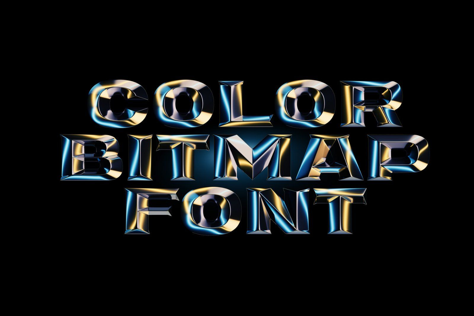 Chrome Lights - Bitmap Color Font — image 3
