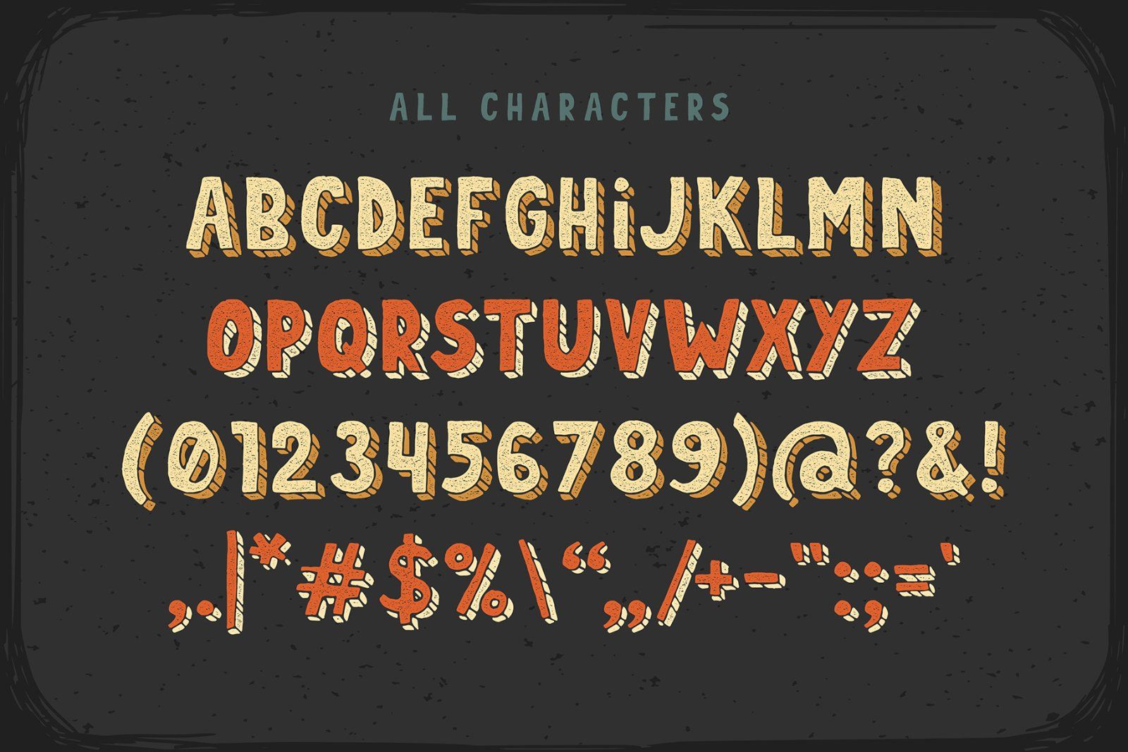 Dirty Cartoon Font with Graphics — image 3