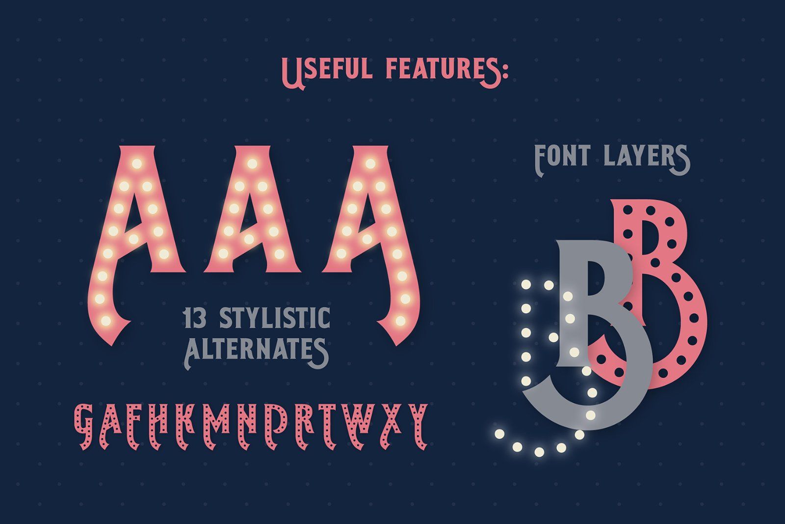 Shining Night Font and Graphics — image 4