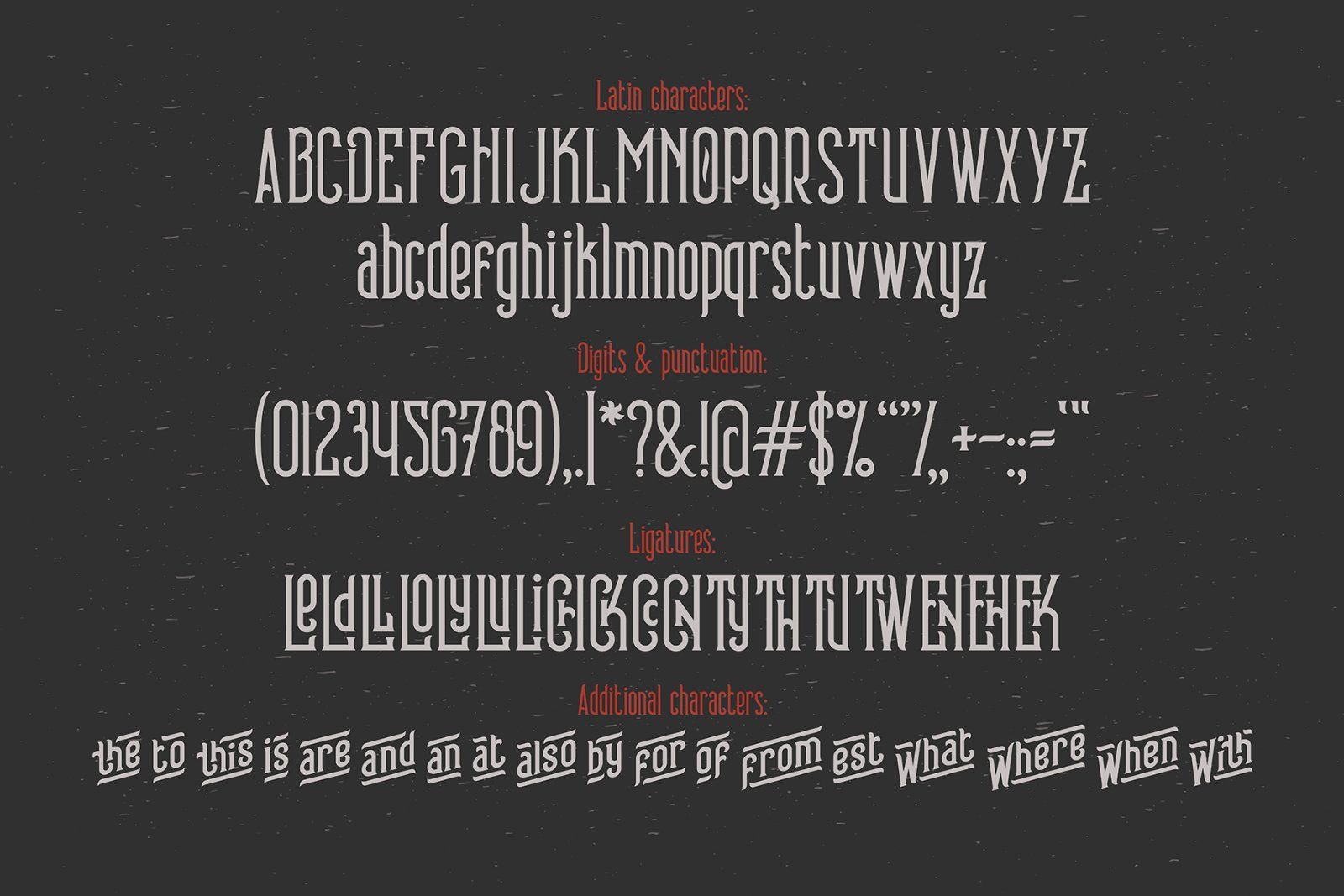 Whiskey Label Font with Graphics — image 4