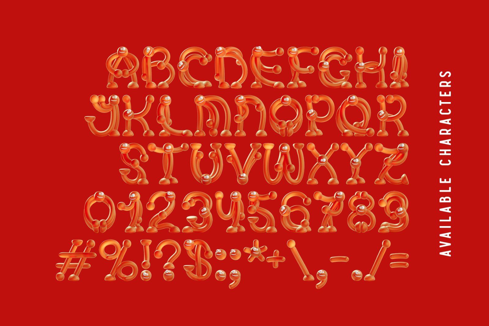 Orange Humans - Color Font — image 5