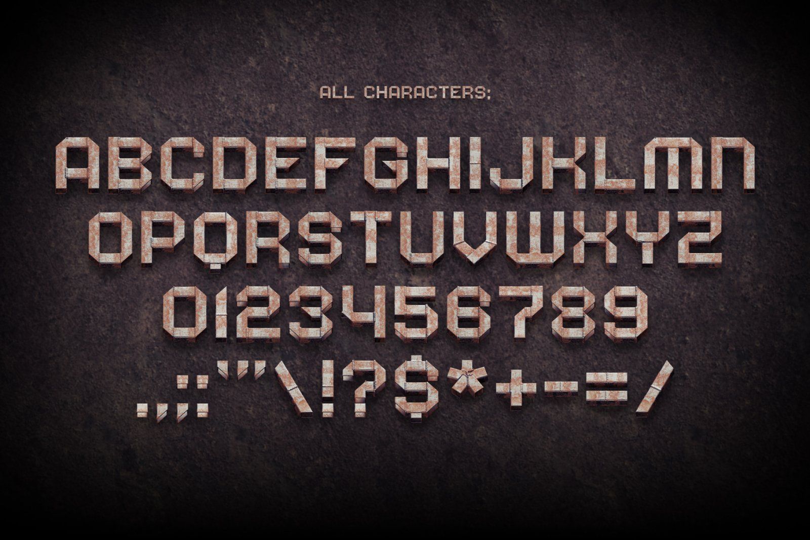 Rough Weld – Color Bitmap Font — image 5