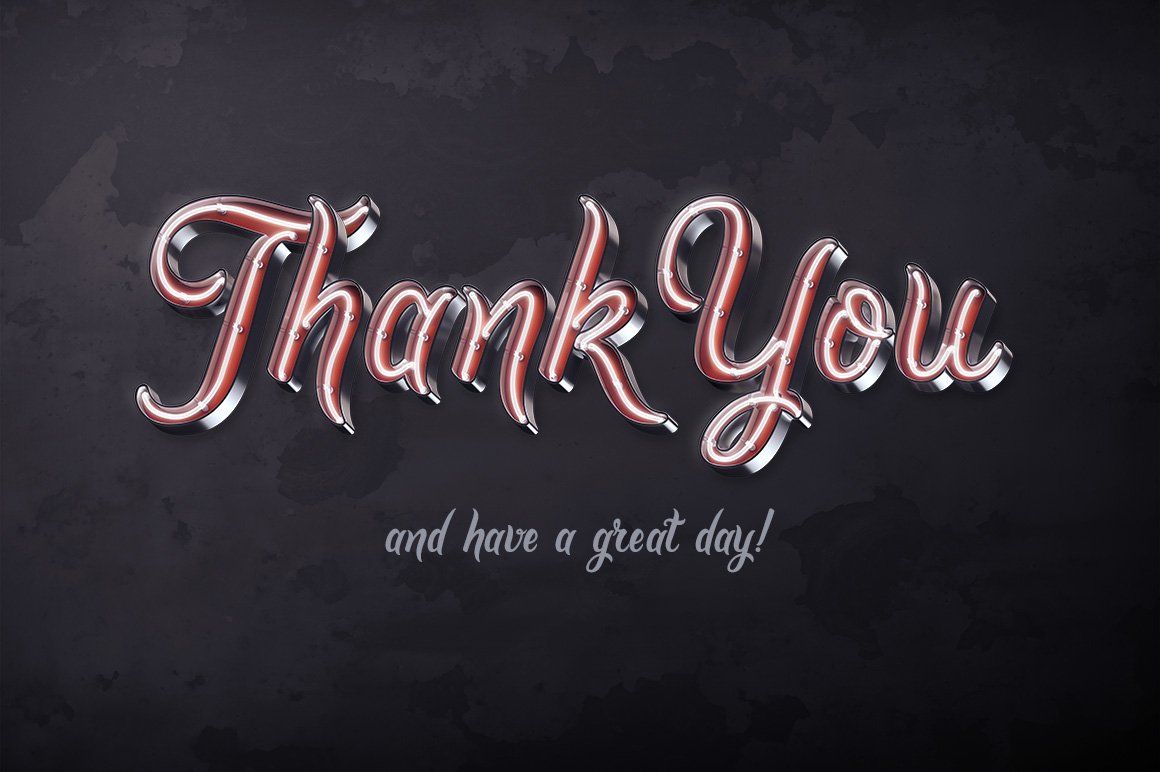 Bright calligraphy PSD Font — image 5
