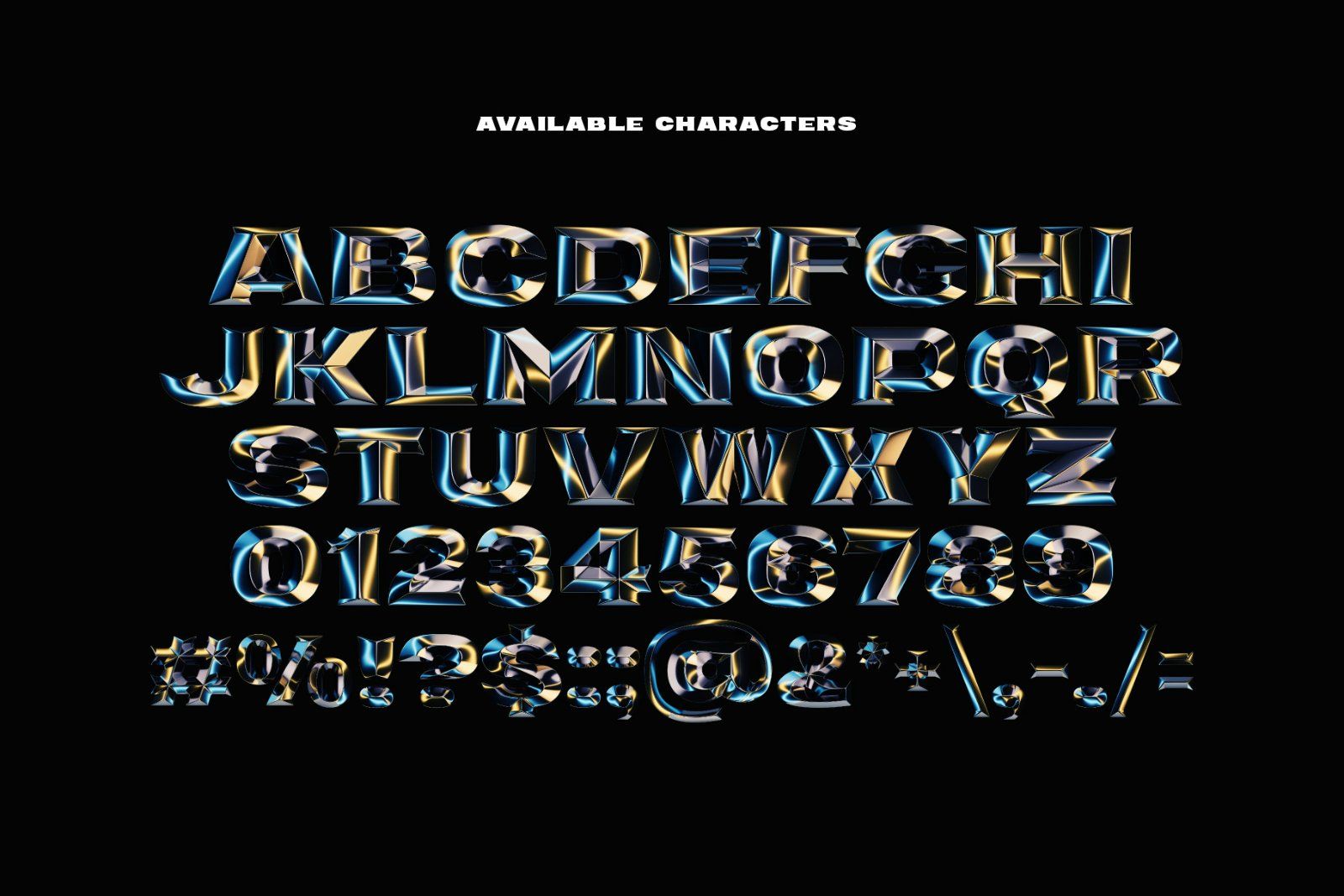 Chrome Lights - Bitmap Color Font — image 5