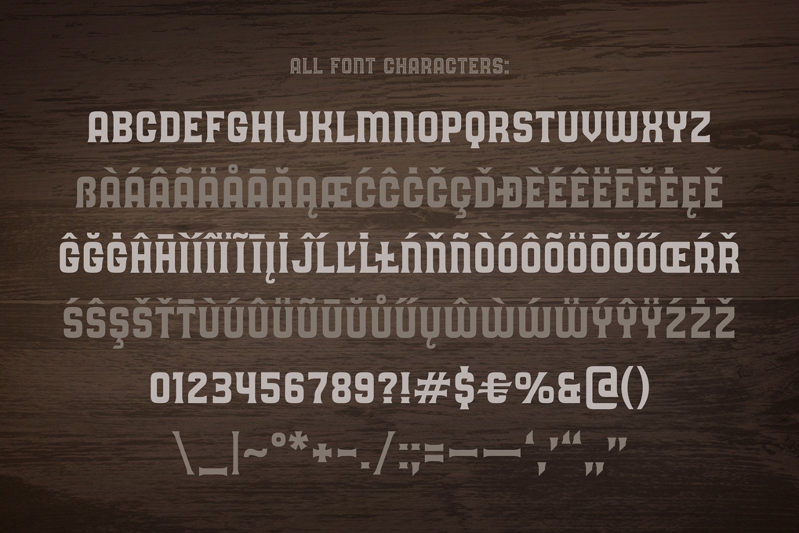Oak Lumber Font — image 6