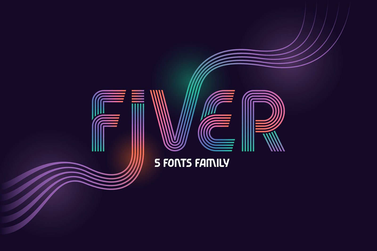 Fiver 5 fonts family — image 1