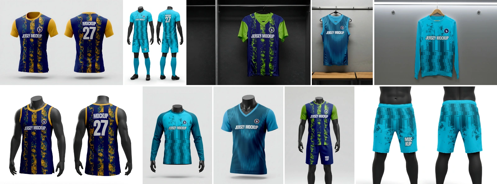 10 Premium Jersey Mockup Collection — image 2