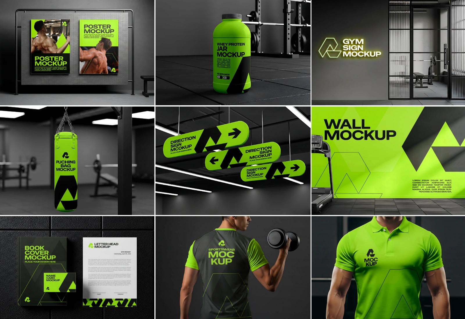 Premium Gym Branding Mockup Bundle — image 2
