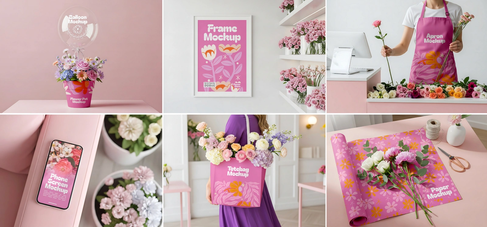 Florist Shop Mockup Bundle – 15 PSD Templates for Florist Branding & Packaging Design — image 2
