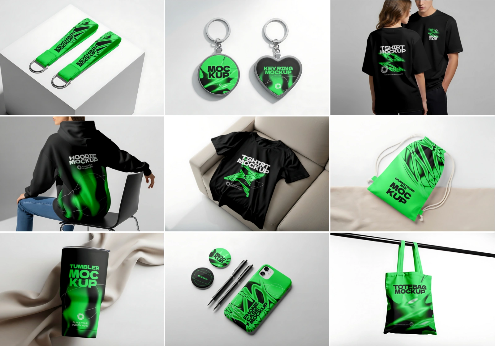 Drawstring Bag Mockup – Realistic PSD Template for Merchandise Branding — image 4