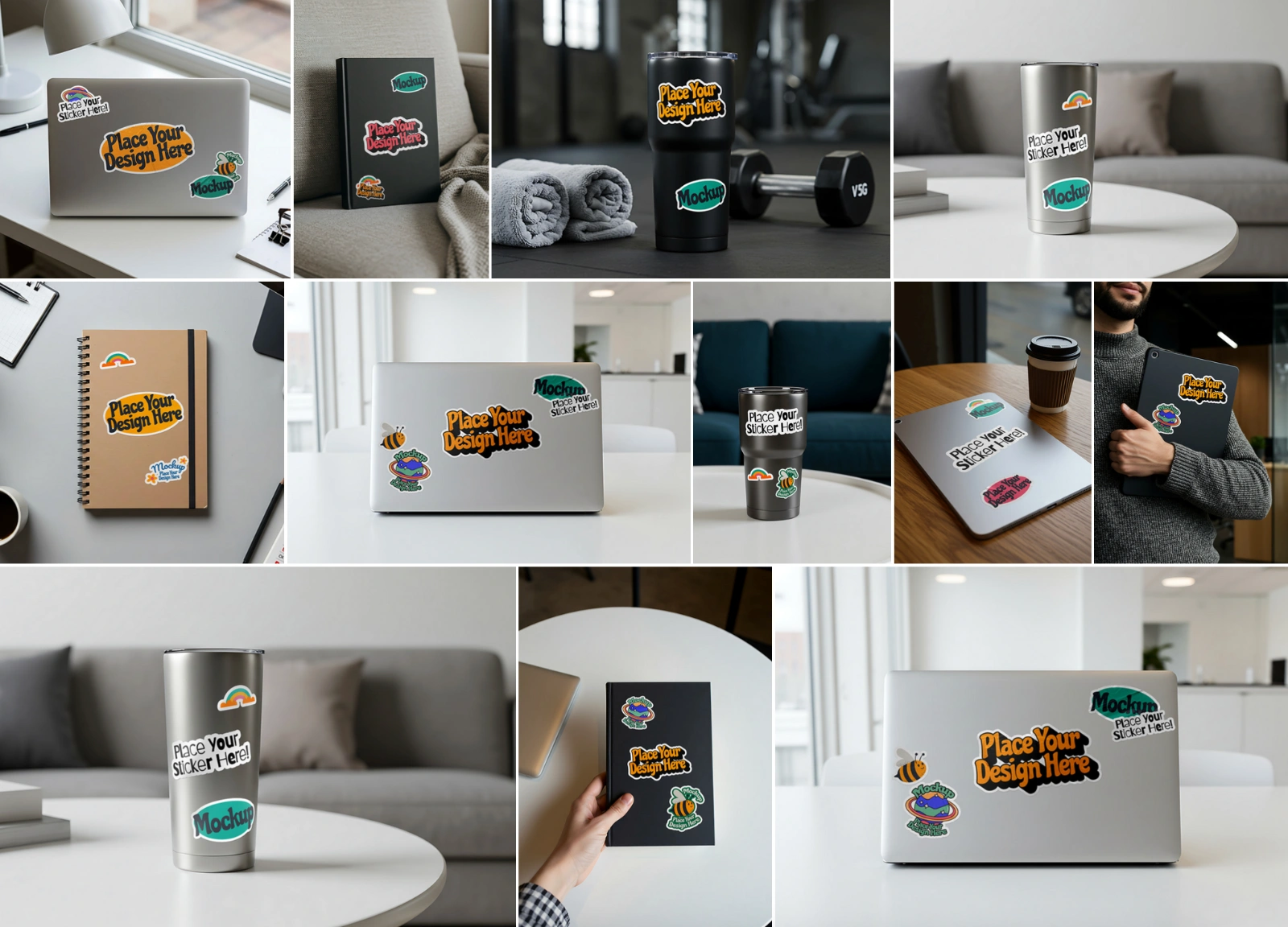 20 Premium Sticker Mockup Collection — image 2
