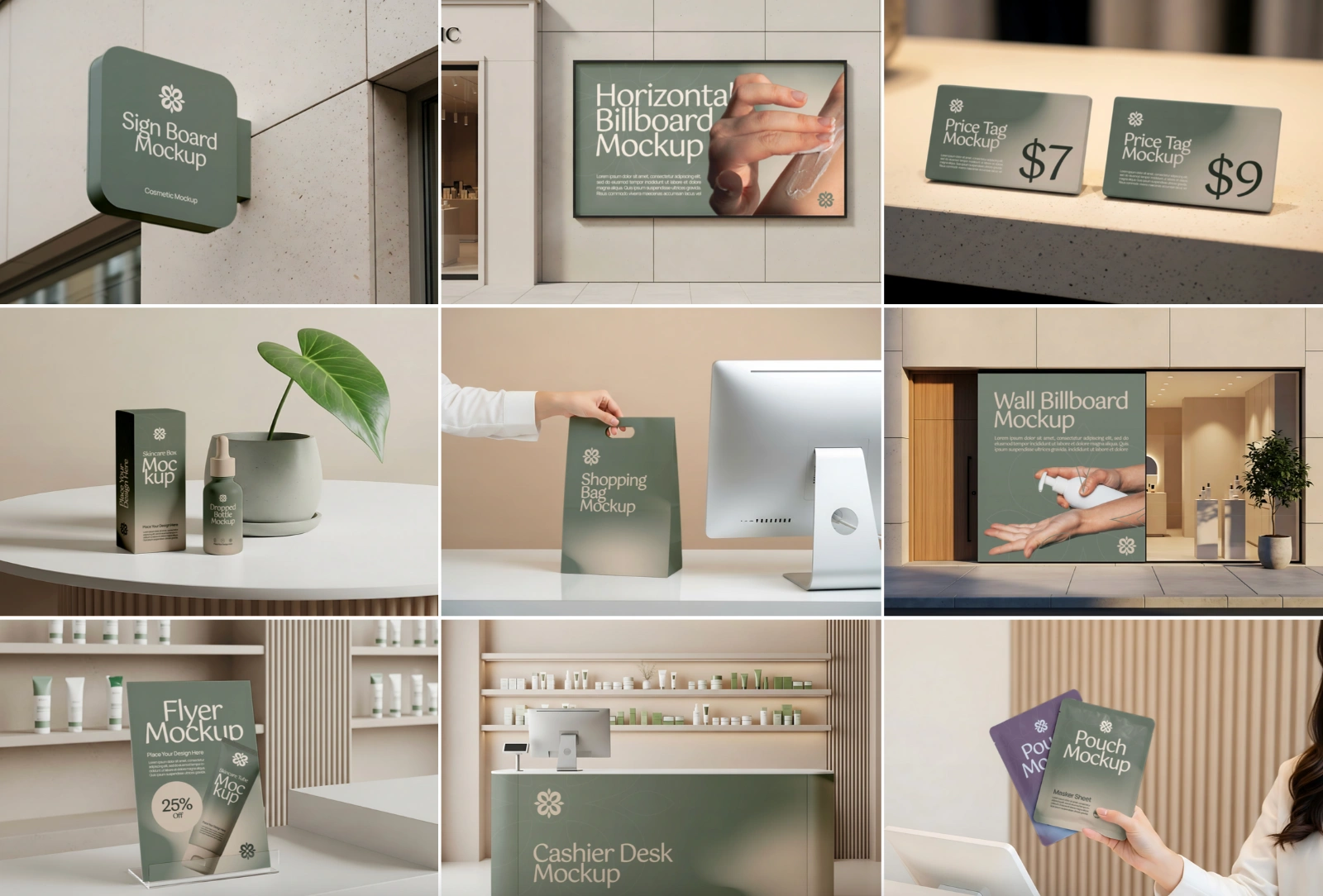 Premium Beauty Store Mockup Bundle – 15 PSD Templates for Cosmetic Branding & Skincare Packaging Des — image 2