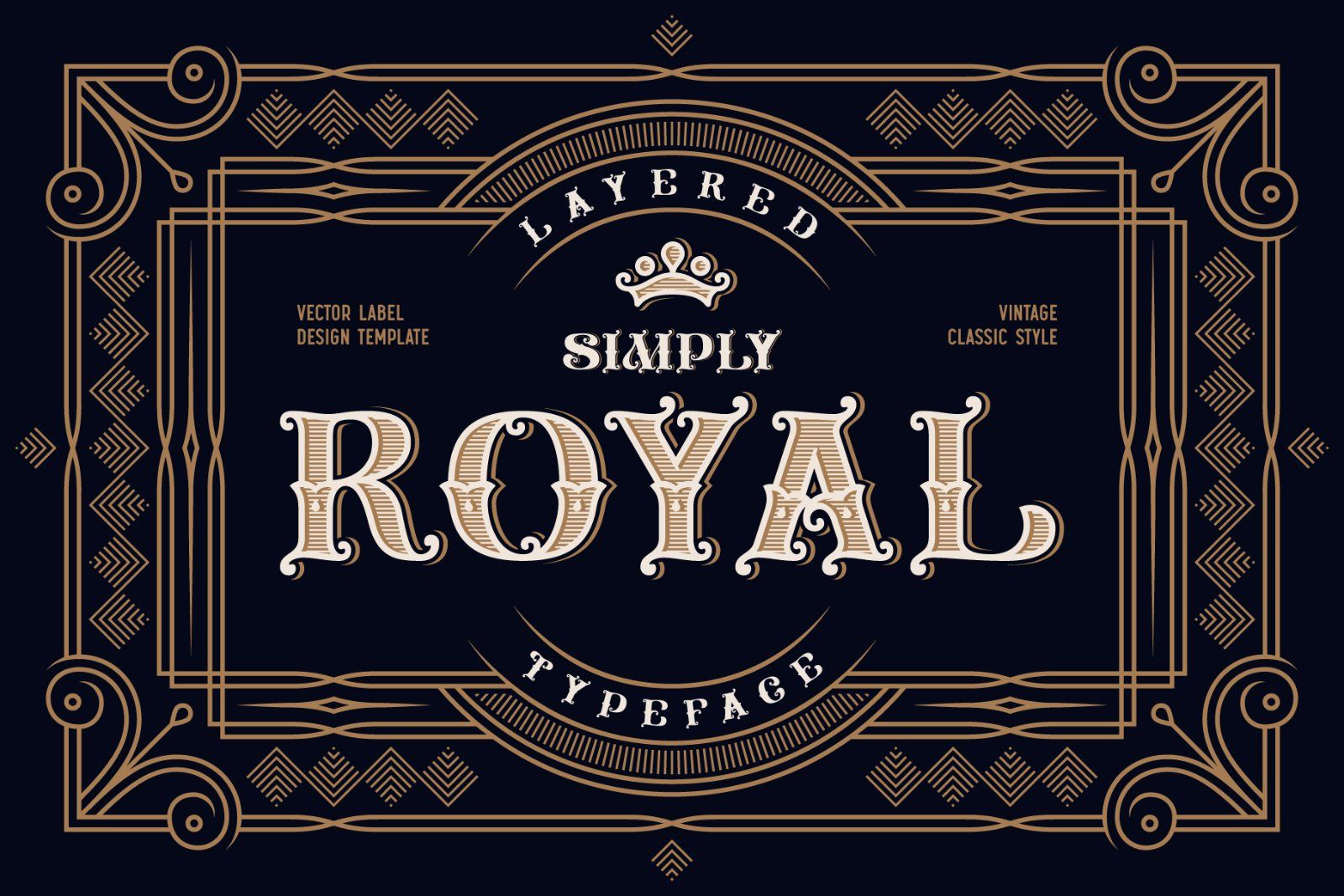 Simply Royal. Font and Template. — image 1