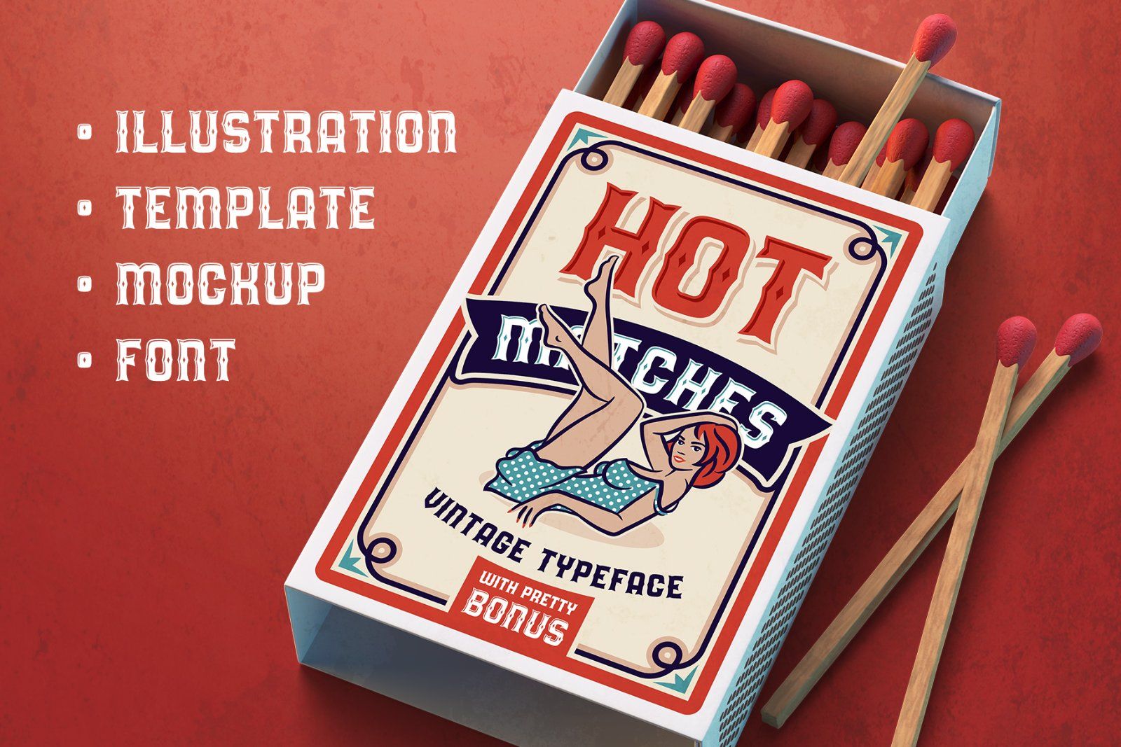 Hot Matches. Font, Mockup, Template! — image 1