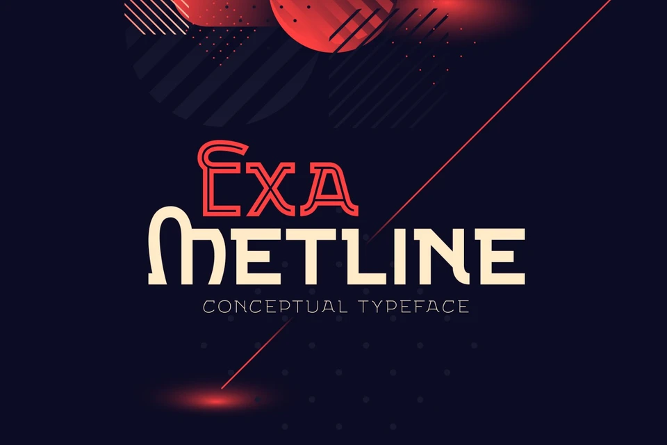 Exa Metline font