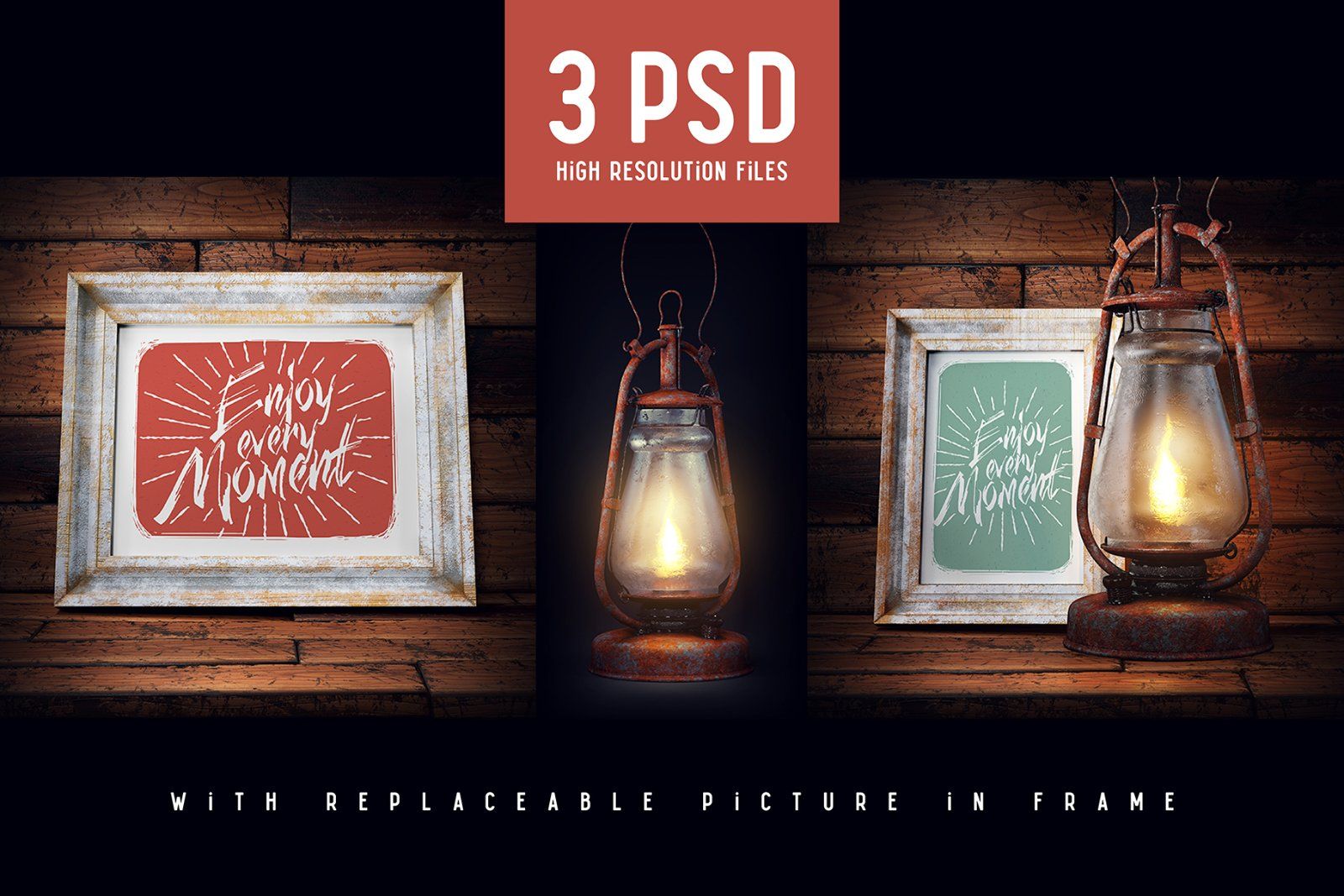 Old Lamp Mockup — image 3