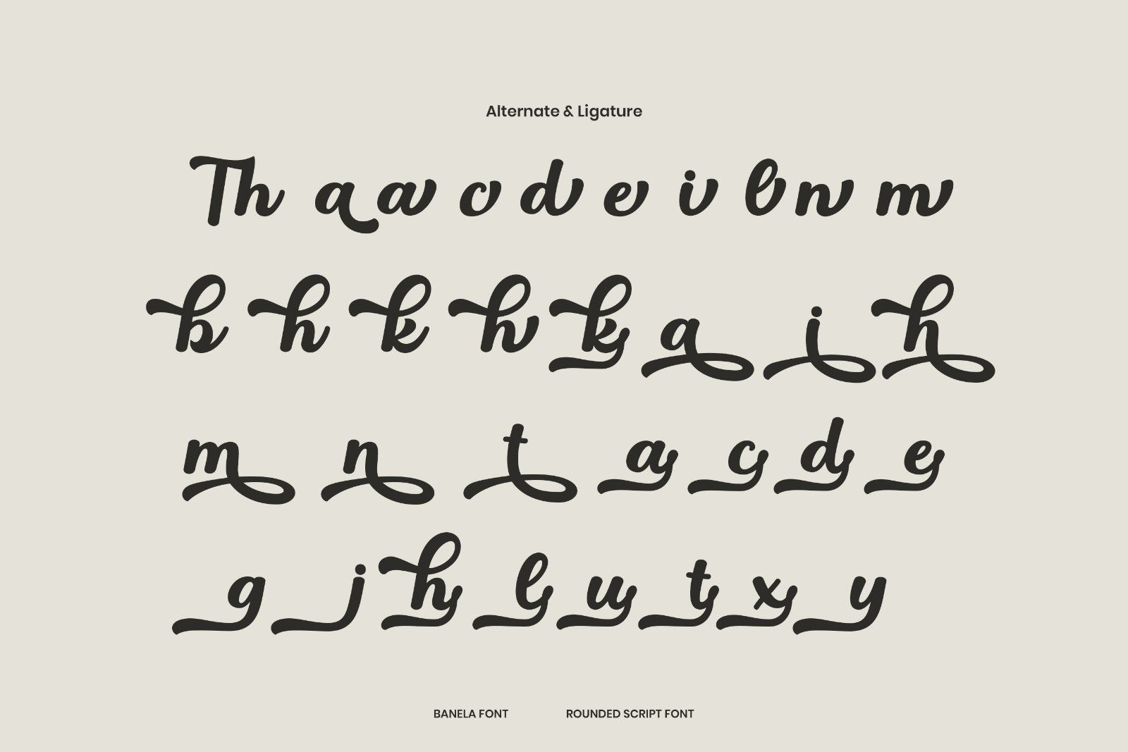 Banela - Rounded Script Font — image 9