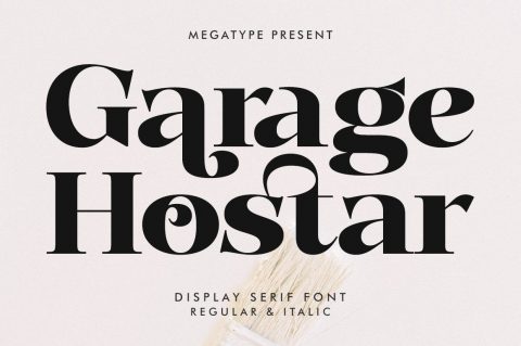 Garage Hostar - Display Font
