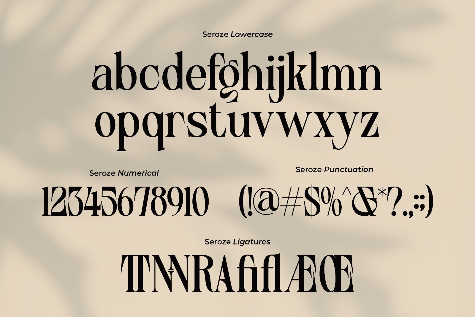 Seroze – Elegant Luxury Serif