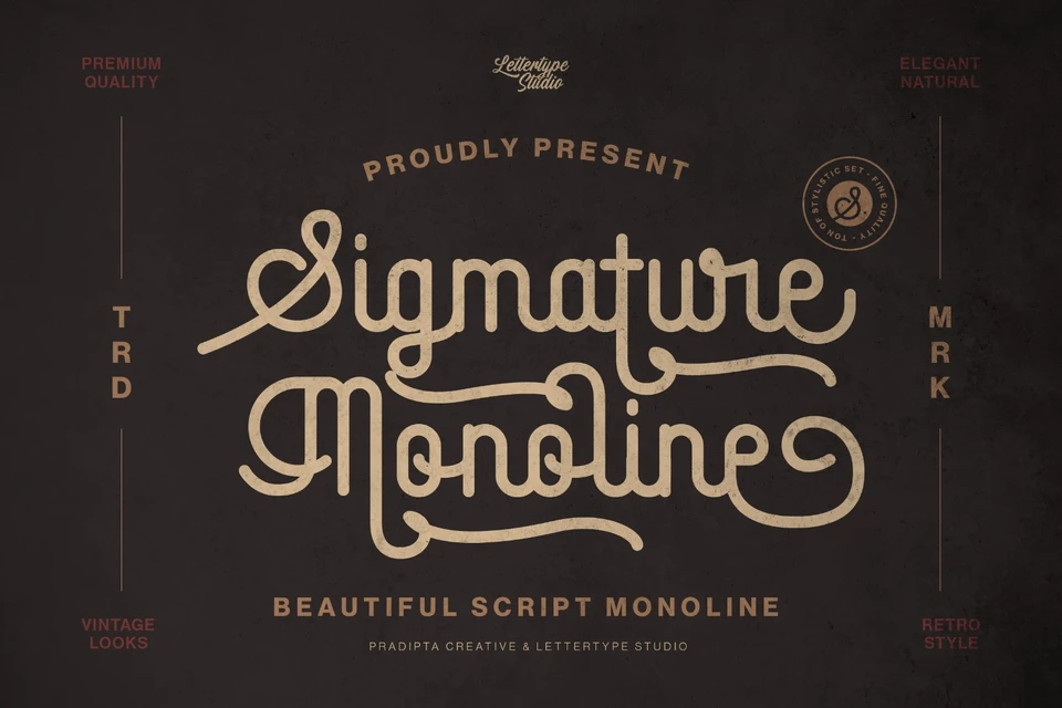 Sigmature Monoline Beautiful Script