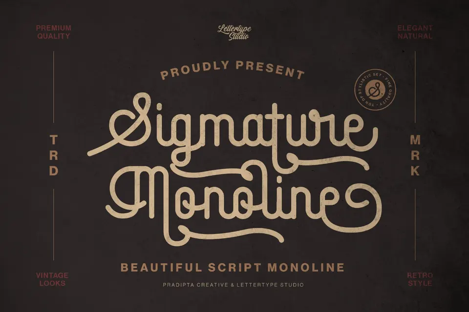 Sigmature Monoline Beautiful Script