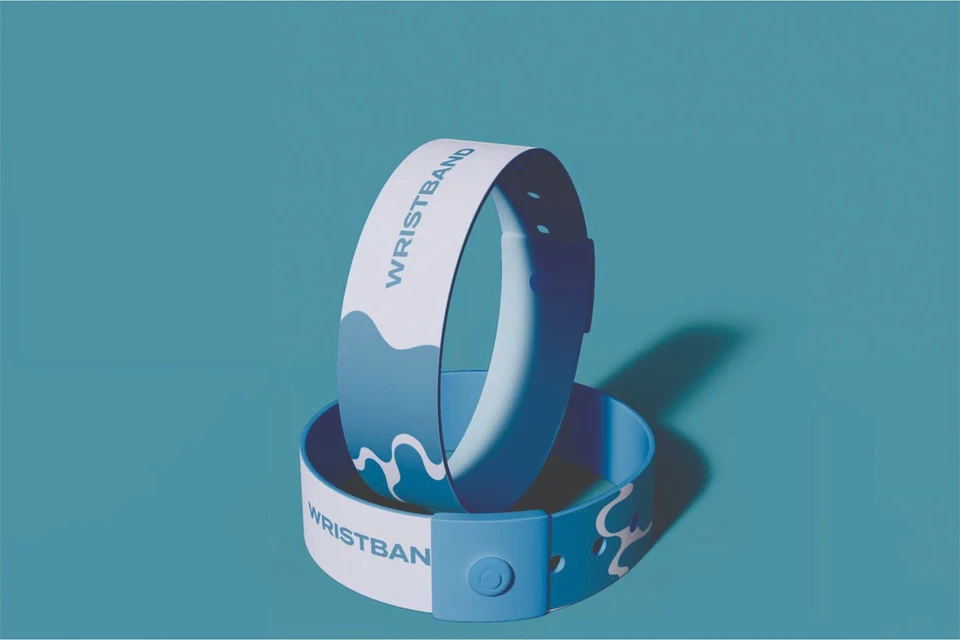Silicone Wristband Mockup