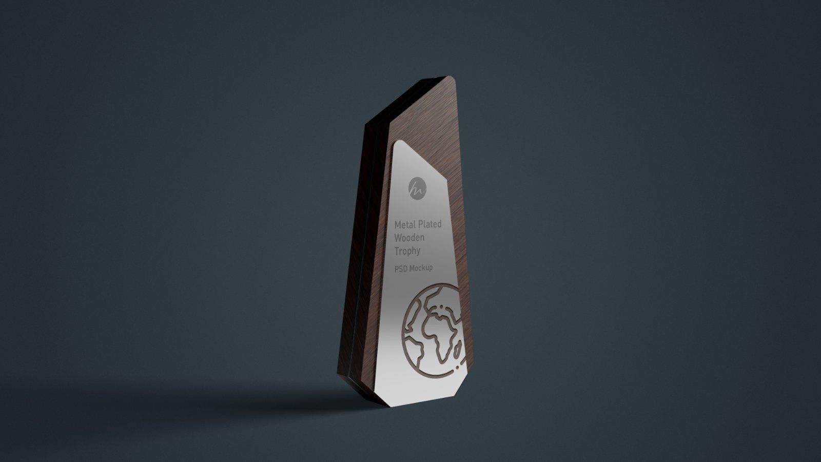 Silver Plated Wooden Trophy - 3 PSDs — image 2