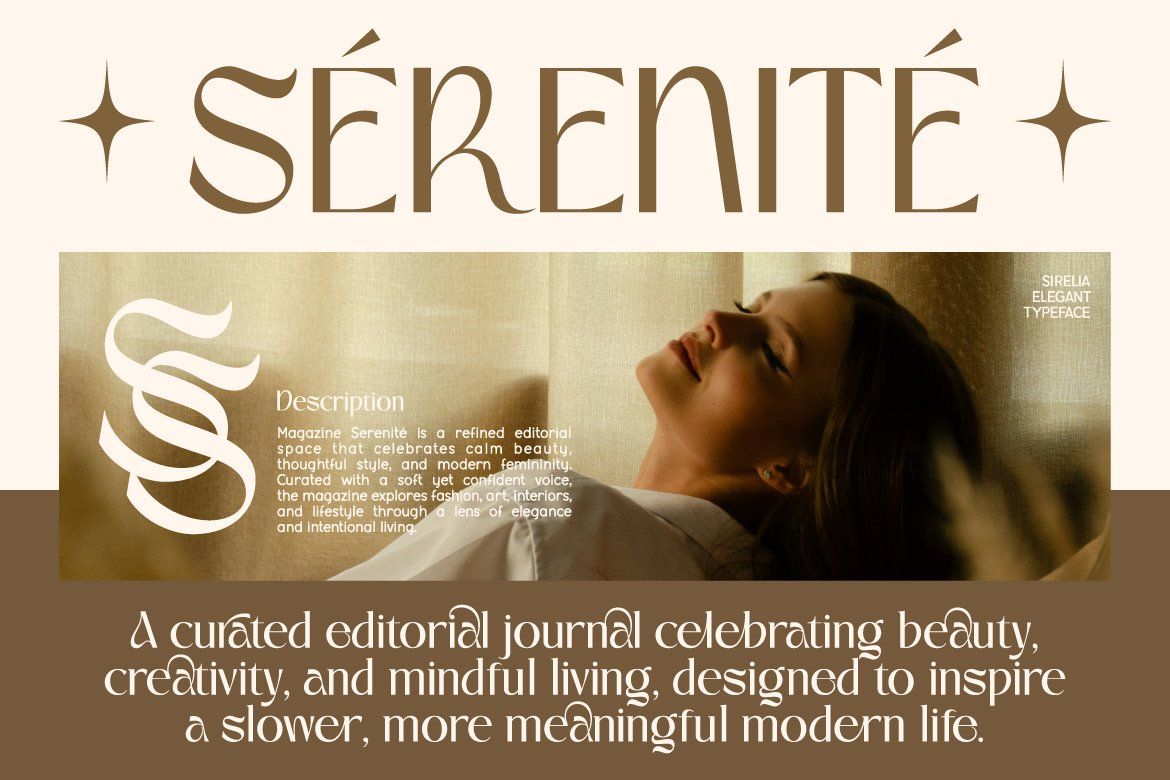 Sirelia – Modern Elegant Serif Typeface